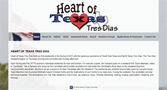 Desktop Screenshot of heartoftexastresdias.com